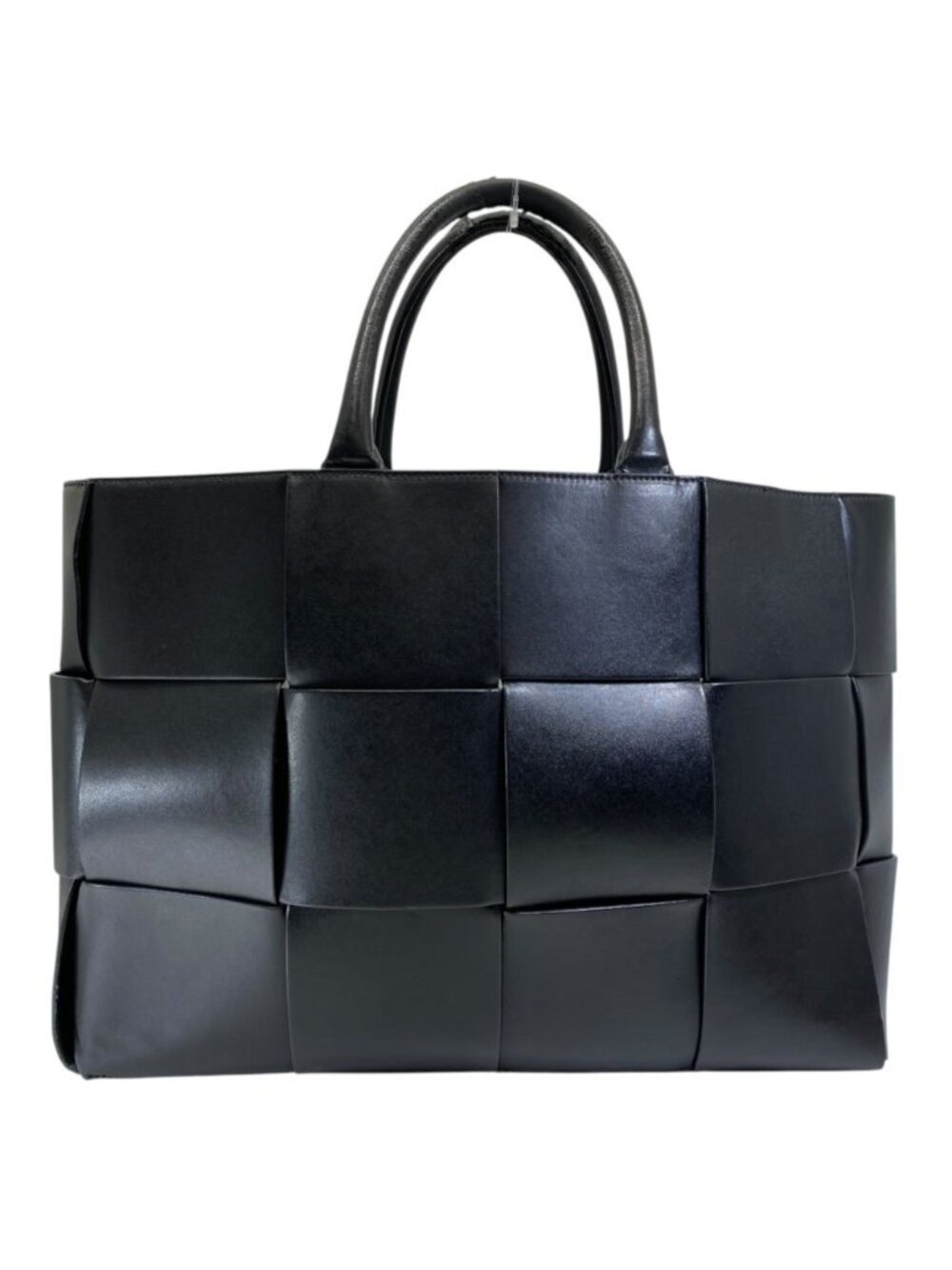 Bottega Veneta Tote Bag Arco Maxi Intrecciato Leather Black